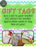 Teacher Appreciation Gift Tags {FREEBIE}