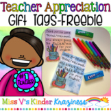 Teacher Appreciation Gift Tags FREEBIE