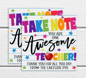Expo Dry Eraser Marker thank you gift tag Teacher Appreciation Markers