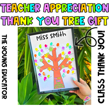 Preview of Teacher Appreciation Gift - Tree - Thank You For Helping Us Grow!