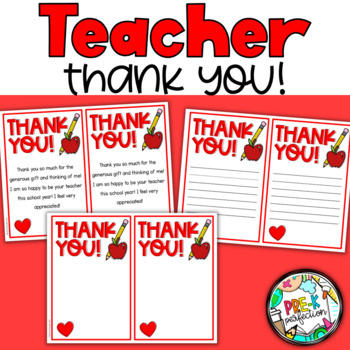 Thank you for Students and Parents | Teacher Appreciation Thank You!