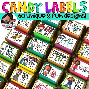 Preview of Teacher Appreciation Gifts | Testing Motivation | Candy Labels Bundle