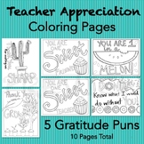 Teacher Appreciation - Gratitude Coloring Pages