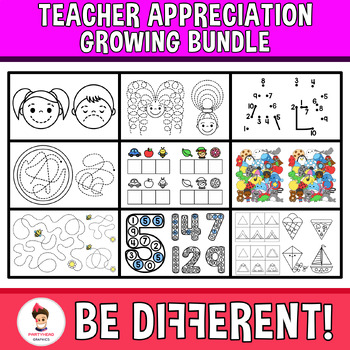 Preview of Teacher Appreciation Growing Bundle Clipart FLASH DEAL