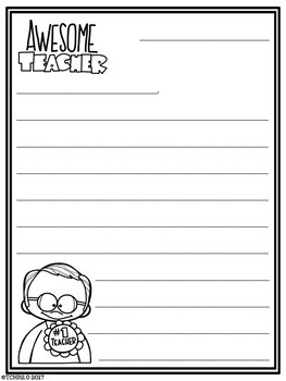 Teacher Appreciation Letter by TCHR Two Point 0 | TpT