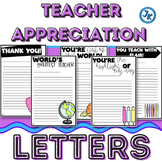 Teacher Appreciation Letter TEMPLATES