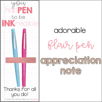 End of Year Flair Pen Gift Labels/ Mentor Teacher Thank You Favor/ School  Marker Printable Tag/ You Are Re-Marker-able Pun/ Instant Download