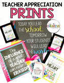 Teacher Appreciation Poster Prints