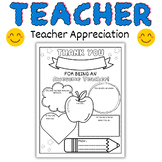 Teacher Appreciation Printable  Gift Thank You Teacher Gif