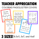 Teacher Appreciation Printable Pack: Coloring Pages or Let