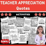 Teacher Appreciation Quotes Activities & Games - Fun End o