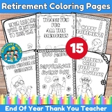 Teacher Appreciation Retirement Coloring Pages - End Of Ye