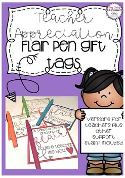 Christmas Gift Tags for Teachers - Flair Pens by Creatively Teaching First