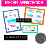 Teacher Appreciation Cards and Gift Tags