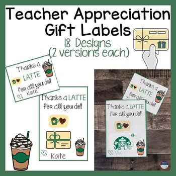 Teacher Appreciation Week End of the Year Teacher Gifts