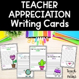 End of the year Teacher Appreciation Note Cards / Teacher 