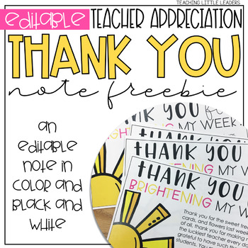 Teacher Appreciation Week Is Here: Write a Thank You Note