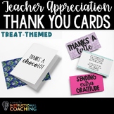 Teacher Appreciation Treat Themed Thank You Cards