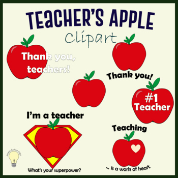 teacher apple clipart images