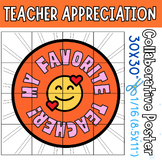 Teacher Appreciation Week Activities  Coloring Page Collab