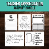 Teacher Appreciation Week Activity Bundle for Elementary Students