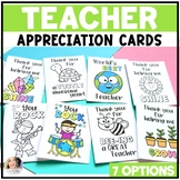 Teacher Appreciation Week Cards - Teacher Thank You Notes 