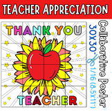 Teacher Appreciation Week Collaborative Poster - Thank you