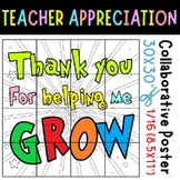 Teacher Appreciation Week Collaborative poster "Thank You 