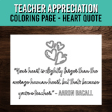 Teacher Appreciation Week Coloring Page | Teacher's Heart 