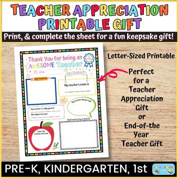 Teacher Appreciation Week End of the Year Teacher Gifts