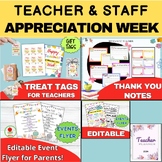 Teacher Appreciation Week Flyer | Thank You Notes / cards 