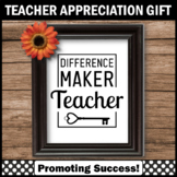 FREE Teacher Appreciation Week Gift, Difference Maker Post