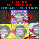Teacher Appreciation Week Gift Tags Editable - Printable L