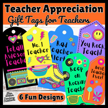 Preview of Teacher Appreciation Week Fun Gift Tags for Teachers & Staff