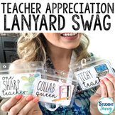 Teacher Appreciation Week Gift Tags Lanyard Swag - Editable Tags