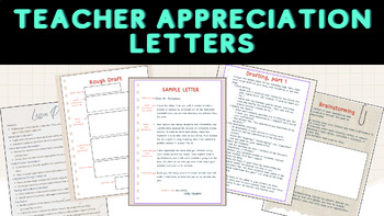 Preview of Teacher Appreciation Week Letters