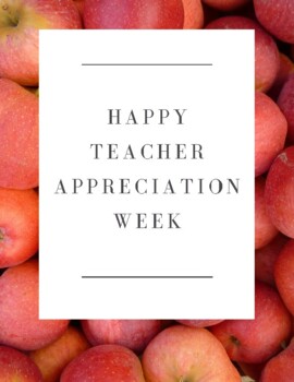 Preview of Teacher Appreciation Week/Poster/Card/Thank You(3 Versions to Choose from)