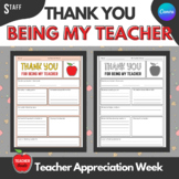 Teacher Appreciation Week Printable | Thank You for Being 