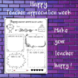 Teacher Appreciation Week Questionnaire