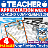 Teacher Appreciation Week Reading Comprehension Passages B