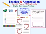 Teacher Appreciation Week, Thank You Note, End Of The Year