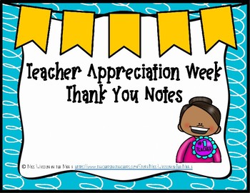 teacher appreciation week thank you