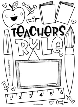 Teacher Appreciation Coloring Pages Worksheets Teaching Resources Tpt