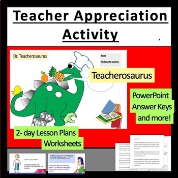 Preview of Teacher Appreciation featuring Teacherosaurus