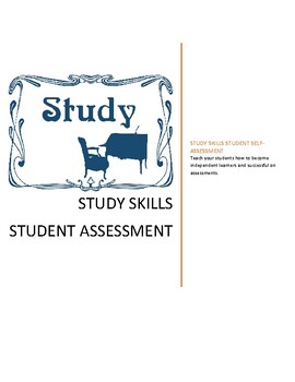 Preview of Teacher As Advisor:  Personal Study Skills and Habits Review Survey Student Form