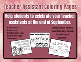 Teacher Assistant Appreciation Day End of September Colori