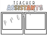 Teacher Assistant Display - Color and B&W  #FSSparklers23