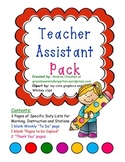 Teacher Assistant Pack
