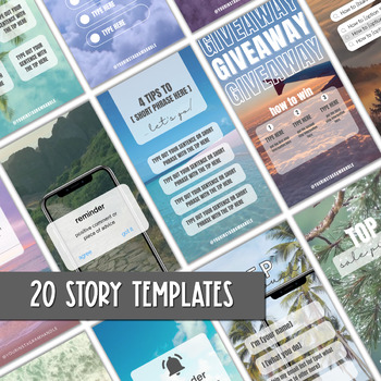 20 Instagram Posts Giveaway/Winner Templates Bundle -  Portugal