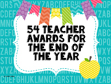 Teacher Awards for the End of the Year